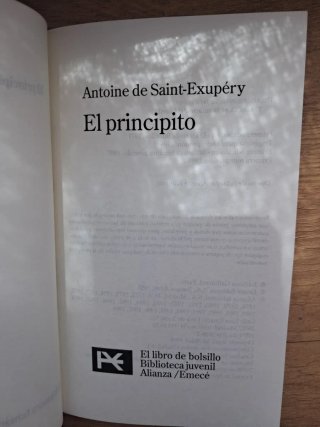 Libro El principito