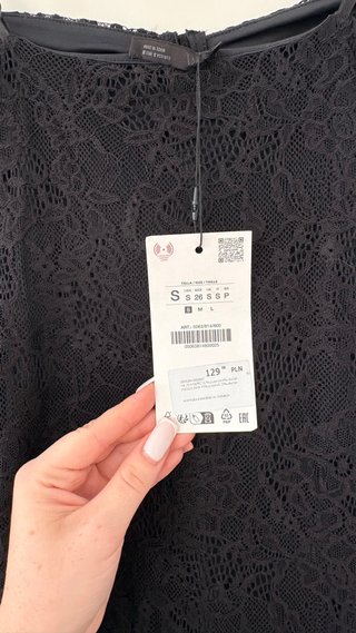 Vestido de fiesta negro encaje