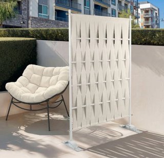 Biombo decorativo exterior blanco NUEVO