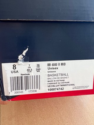 Reebok BB 4000 II Mid Talla 40.5