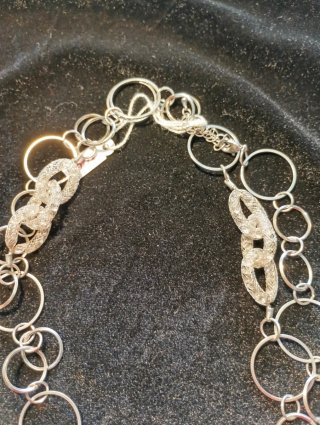 Collar Acero y Cristales Tipo Swarovski