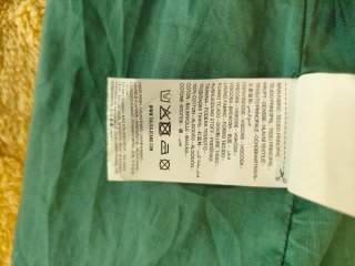 Vestido Salsa Jeans verde estampado floral talla S
