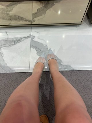 Jimmy Choo Zapatos de Salón Plateados Brillantes