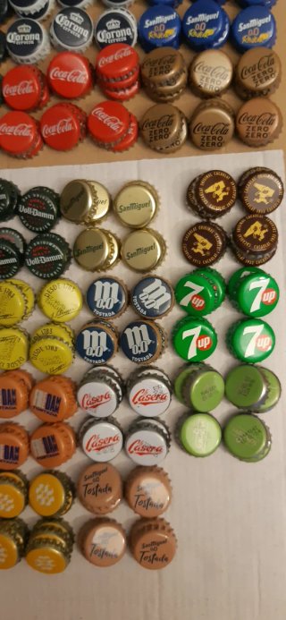 100 Chapas Cerveza y Refrescos Variadas