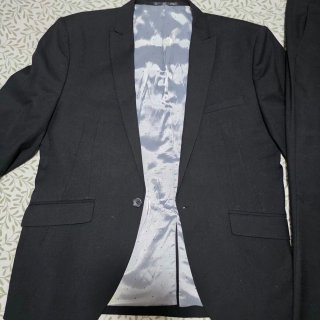 Traje de hombre negro talla 48