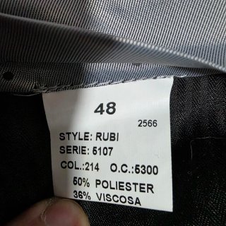 Traje de hombre negro talla 48
