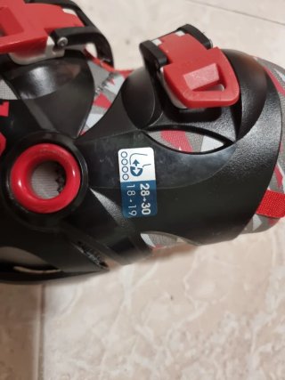 Patines en línea Oxelo negros y rojos