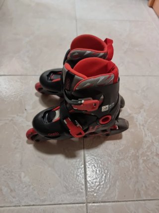 Patines en línea Oxelo negros y rojos