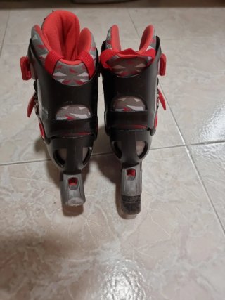 Patines en línea Oxelo negros y rojos