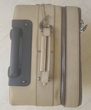 Trolley Prada vintage pelle Saffiano beige
