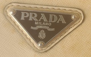 Trolley Prada vintage pelle Saffiano beige