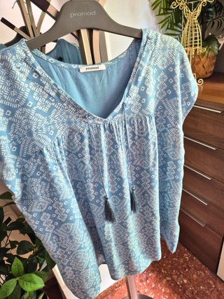 Camiseta de manga corta mujer Promod XL