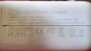 Cargador Apple USB-C MacBook Pro