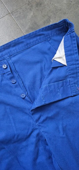 Pantalón de trabajo hombre, tela fina, azul.