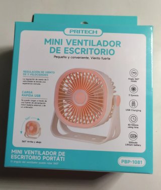 Mini ventilatore da scrivania portatile ricaricabile
