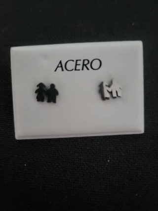 Pendientes Acero Diseño Niños