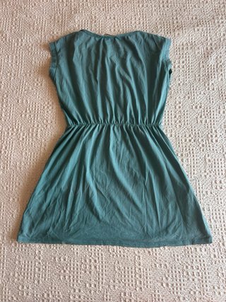 Vestido verde de algodón