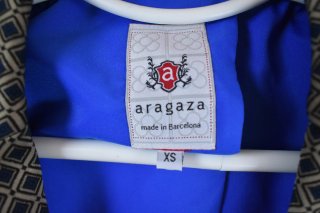 Blazer Vintage Dorado y Azul Talla XS