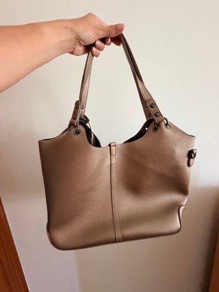 Bolso shopper Pepe Jeans cuero metalizado