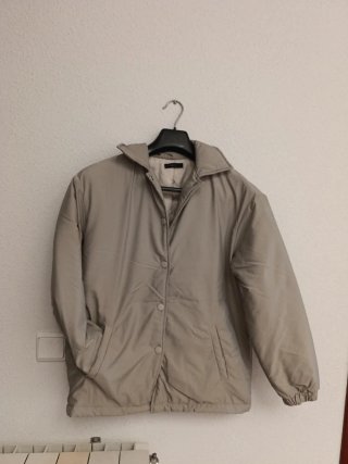Abrigo mujer beige