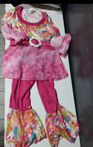Disfraz Hippy Diva niña Talla M (120-130cm)