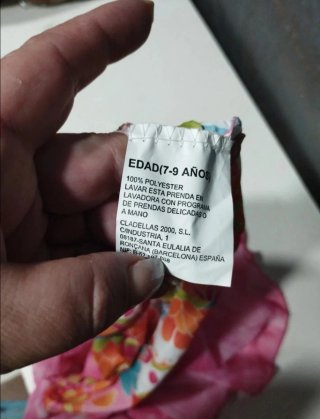 Disfraz Hippy Diva niña Talla M (120-130cm)