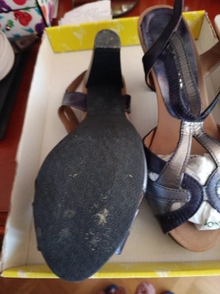 Sandalias Pitillos mujer morado/plata