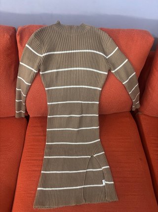 Vestido de punto invierno rayas