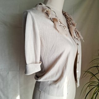 Bolero Mango punto cuello asimétrico