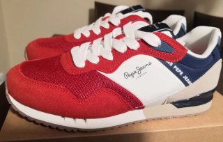 Zapatillas Pepe Jeans Rojas y Blancas a estrenar