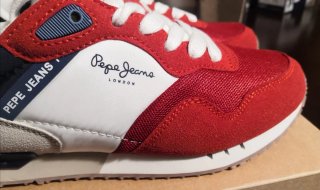 Zapatillas Pepe Jeans Rojas y Blancas a estrenar
