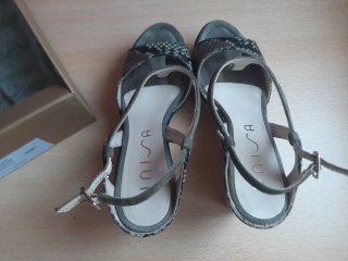 Sandalias Unisa Talla 39 Gris Multicolor
