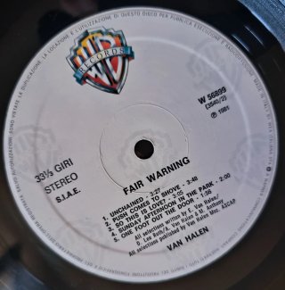 Van Halen Fair Warning Vinile