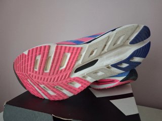 Zapatillas Adidas Adistar BYD w Azul/Rosa