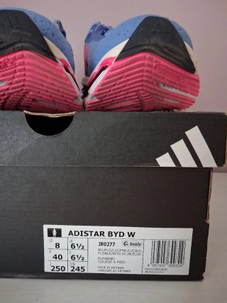 Zapatillas Adidas Adistar BYD w Azul/Rosa