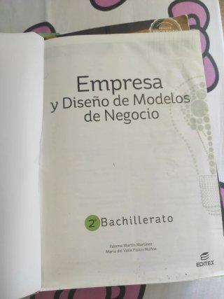 Empresa y Diseño de Modelos de Negocio 2º Bachi...