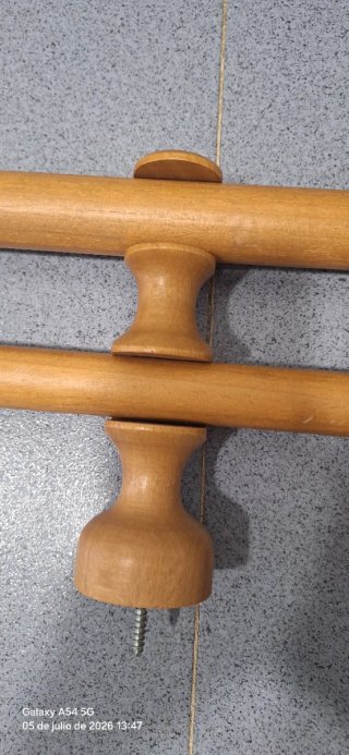 Barras de cortina de madera