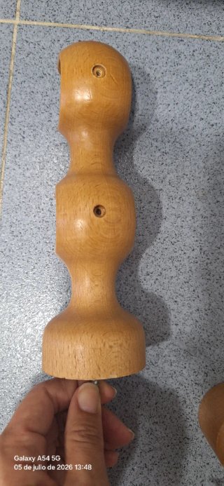 Barras de cortina de madera