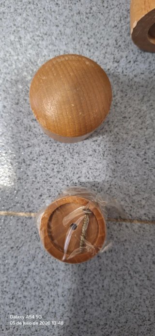 Barras de cortina de madera