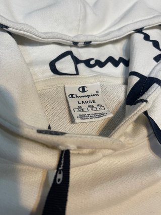 Sudadera Champion Blanca con Capucha