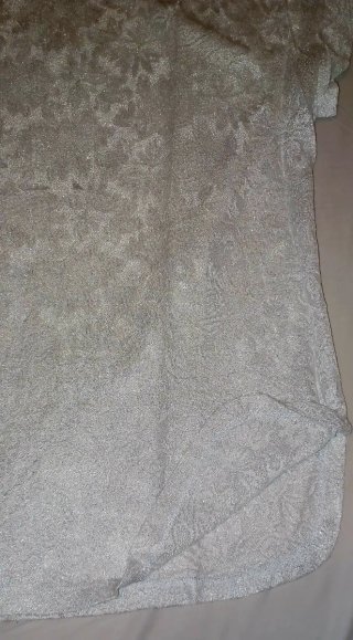 Camiseta plateada brillo sutil manga corta