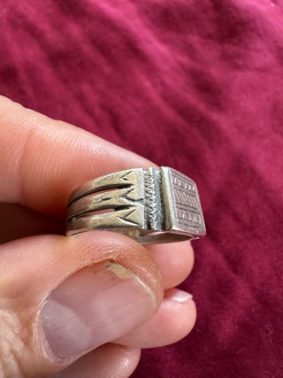 Anillo Plata Antiguo Hecho a Mano