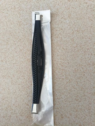 2-Pulseras Cuero Hombre  Talla 21