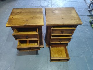 Mesitas de noche de madera (2 unidades)