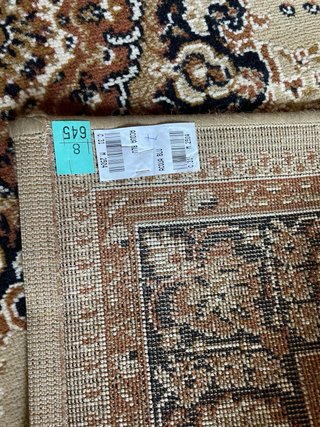 Tappeto lana viscosa beige e marrone169x120