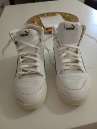 Tenis Puma Blancos y Verdes