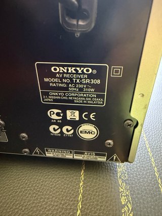 Receptor AV Onkyo TX-SR308 HDMI