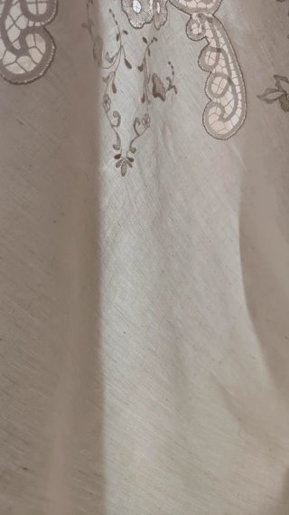 Lenzuolo Puro Lino Bianco Pizzo Tombolo