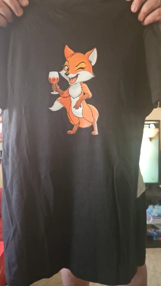 Camiseta Negra Estampada