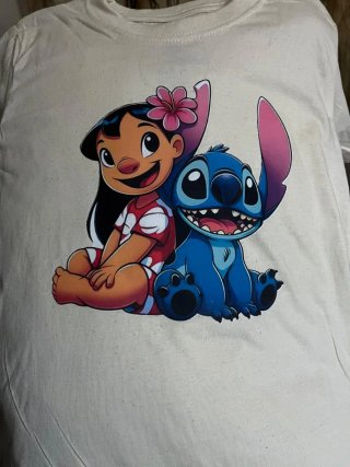 Camiseta Negra Estampada